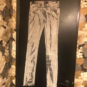 kill city lip service acid washed skinny jeans